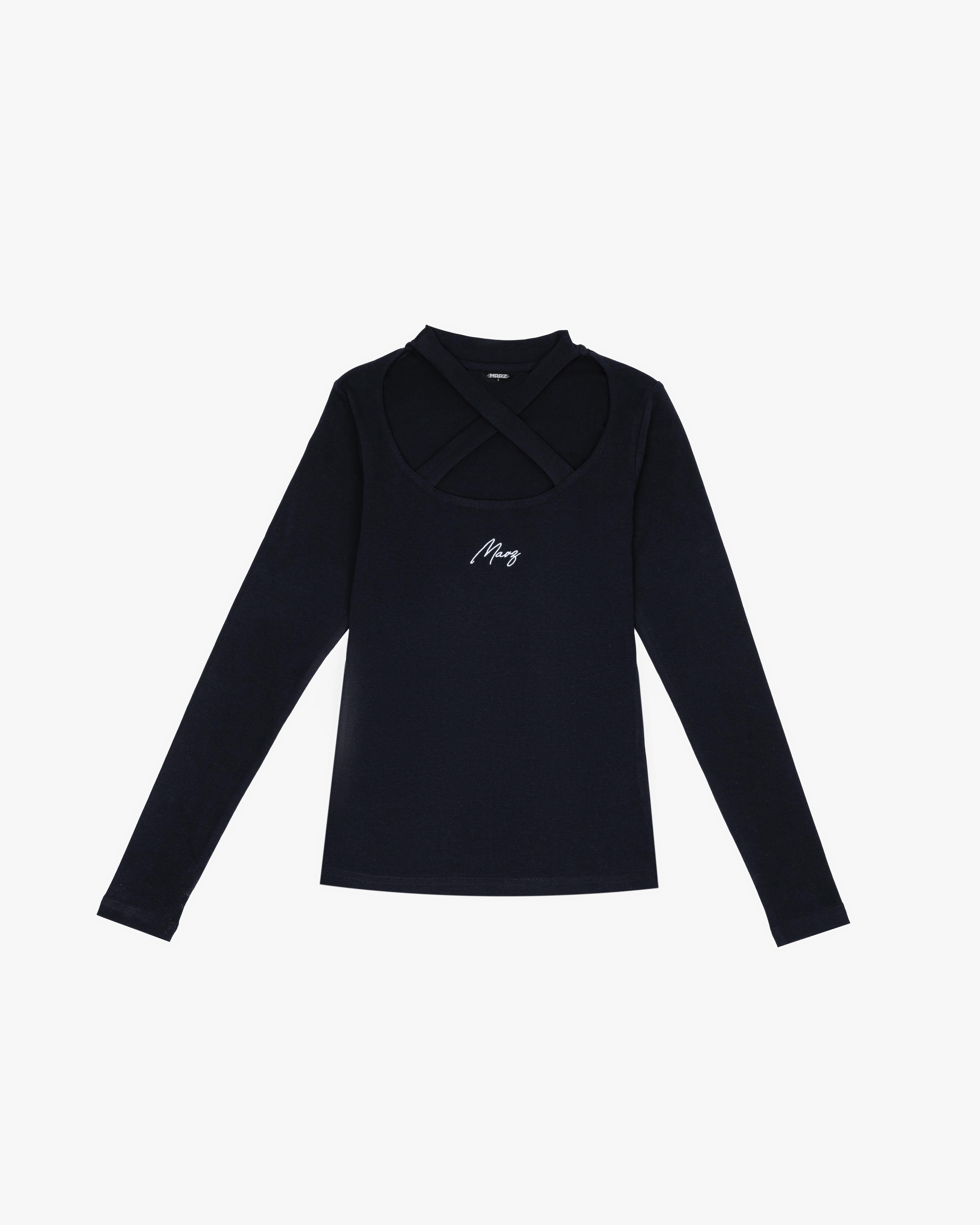 BLACK LONG SLEEVE TOP