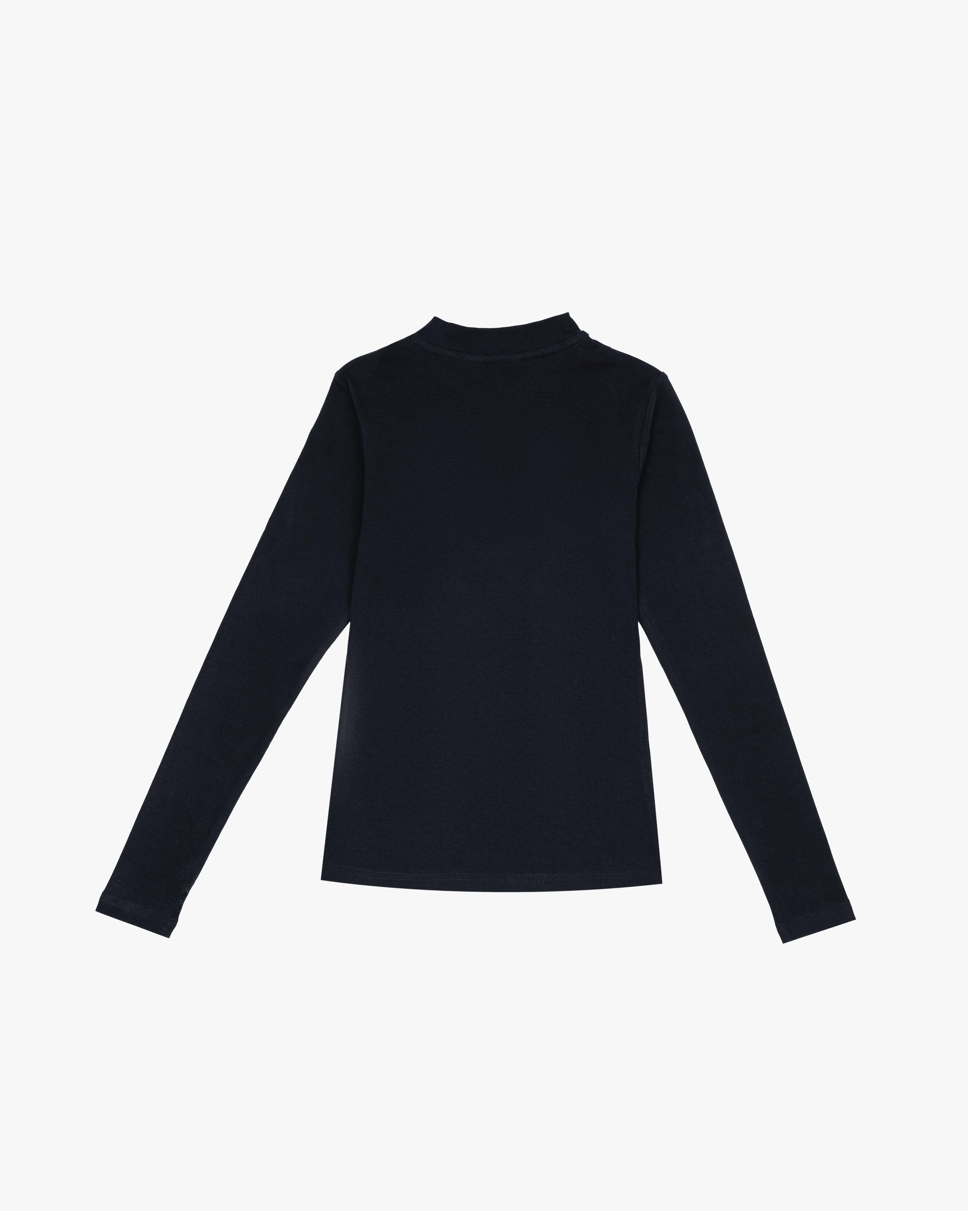 BLACK LONG SLEEVE TOP